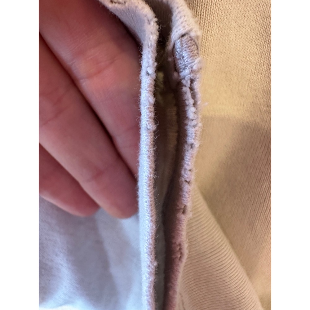 Zara Womens Destroyed Ribbed Knit Top Lite Grey Crew Neck Distressed Small - Picture 10 of 15